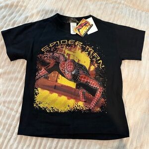 Spiderman black short sleeve t-shirt